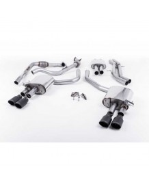 Ligne d'échappement Cat-Back à valves MILLTEK pour Audi S5 B9 3,0 V6 Coupé / Sportback (2017+)