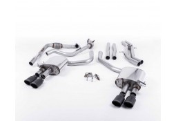 Ligne d'échappement Cat-Back à valves MILLTEK pour AUDI S5 3,0T V6 B9 Coupé / Sportback (2017+)(Racing)