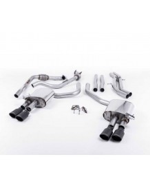 Ligne d'échappement Cat-Back à valves MILLTEK pour AUDI S5 3,0T V6 B9 Coupé / Sportback (2017+)(Racing)