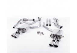 Ligne d'échappement Cat-Back à valves MILLTEK pour AUDI S5 3,0T V6 B9 Coupé / Sportback (2017+)(Racing)