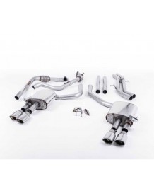 Ligne d'échappement Cat-Back à valves MILLTEK pour AUDI S5 3,0T V6 B9 Coupé / Sportback (2017+)(Racing)