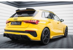 Diffuseur arrière Carbone pour AUDI RS3 8Y (Maxton Design)