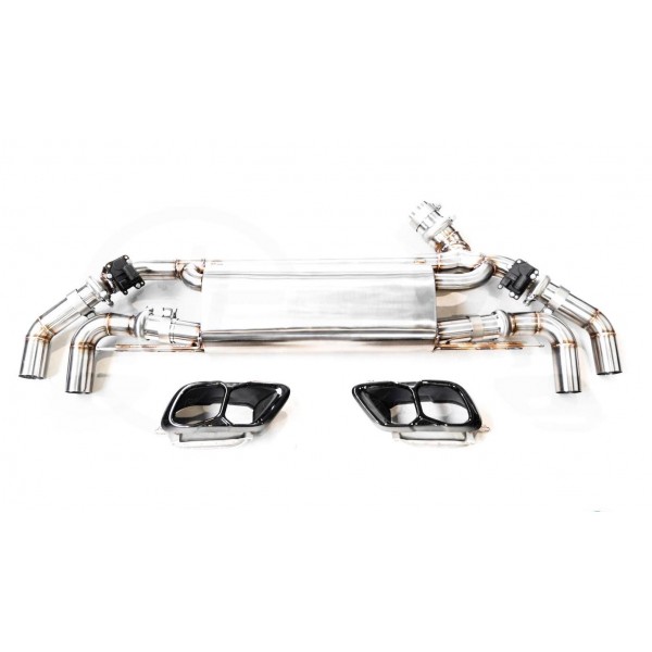 Echappement inox DCE PARTS pour BMW X5 45e / 50e G05 (2018+)(2023+)-Silencieux à valves look M60i