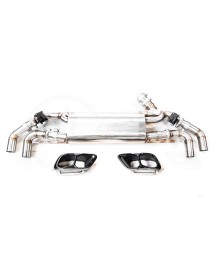 Echappement inox DCE PARTS pour BMW X5 45e / 50e G05 (2018+)(2023+)-Silencieux à valves look M60i