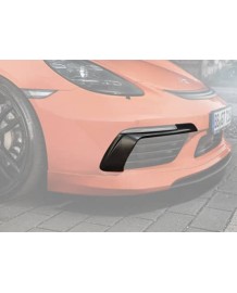 Extensions de pare-chocs avants carbone TECHART pour Porsche 718 Boxster / Cayman + S