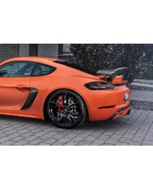 Aileron arrière II carbone TECHART pour Porsche 718 Cayman + S + GTS + T