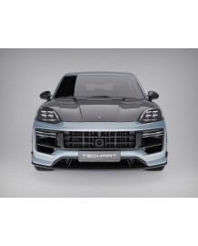 Grilles avant carbone TECHART pour Porsche Cayenne V6 S E-Hybrid S-E-Hybrid GTS Coupé et SUV 9YB E3.2 (2024+)