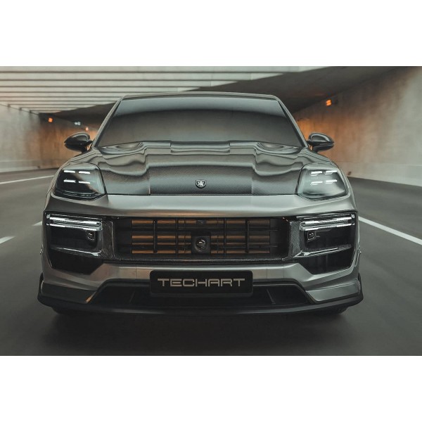 Capot TECHART pour Porsche Cayenne V6 S E-Hybrid S-E-Hybrid GTS Turbo E-Hybrid Coupé et SUV 9YB E3.2 (2024+)