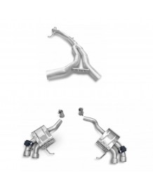 Echappement inox TUBI STYLE pour Porsche Macan R4 2.0 TFSI avec PSE (95.2B)(2021+)-Ligne fap-back à valves