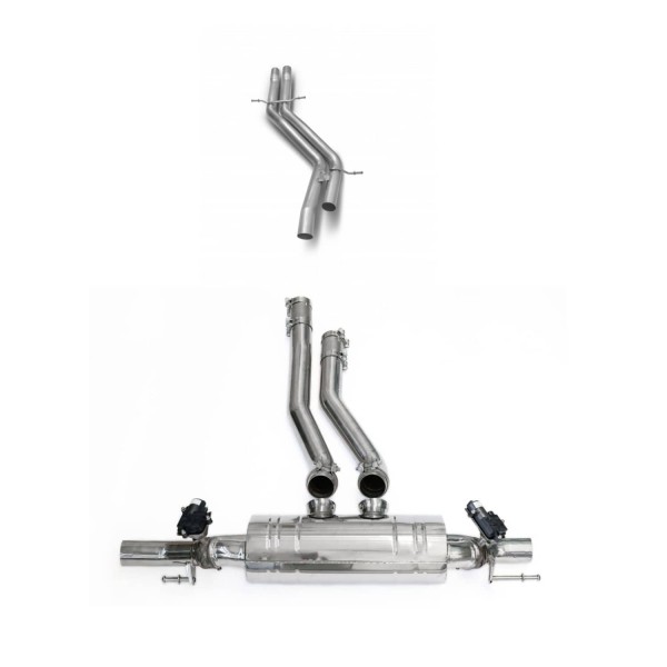 Echappement TUBI STYLE pour Porsche Cayenne 3.0 S / E-Hybrid sans PSE 9YB (2023+)- Ligne à valves