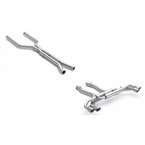 Echappement inox EISENMANN pour BMW X6M F96 / X5M F95 COMPETITION LCI (2024+)- Ligne Cat-back à valves