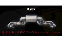 Silencieux d'échappement inox à valves TFL Italy pour FERRARI F360 Modena