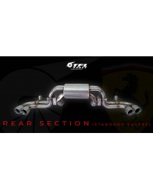 Silencieux d'échappement inox à valves TFL Italy pour FERRARI F360 Modena