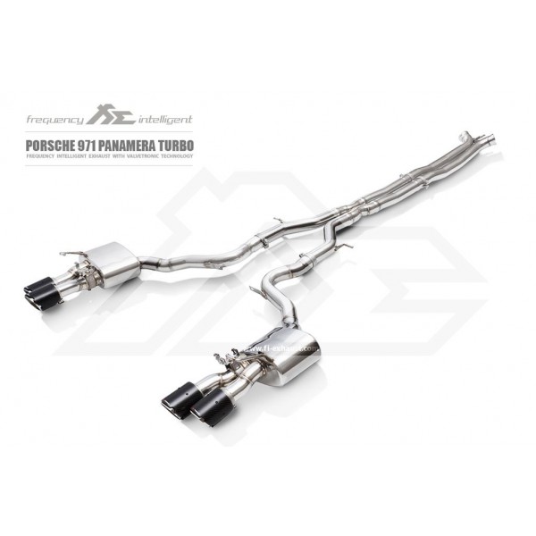 Echappement Inox Fi EXHAUST pour Porsche Panamera 971 Turbo S E-Hybrid 4.0 (2016-2018)- Ligne Cat-Back à valves