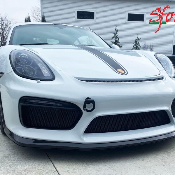 Spoiler avant Carbone SFORZA pour PORSCHE 981 Cayman GT4