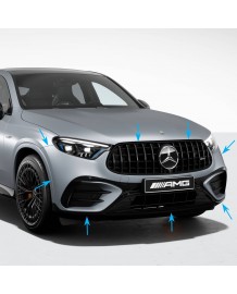 Pare-chocs avant + Calandre Panamerica GLC63 AMG pour Mercedes GLC Coupé C254 (2023+)