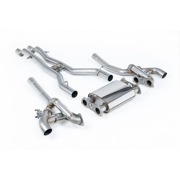 Ligne d'échappement inox Cat-Back à valves MILLTEK pour Mercedes AMG GT GTS GTC C/R190 (2015-2019)