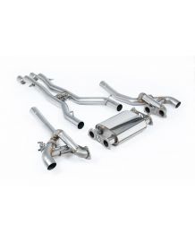 Ligne d'échappement inox Cat-Back à valves MILLTEK pour Mercedes AMG GT GTS GTC C/R190 (2015-2019)