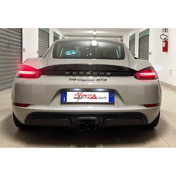 Becquet arrière Carbone SFORZA pour PORSCHE 718 Cayman Style GT4