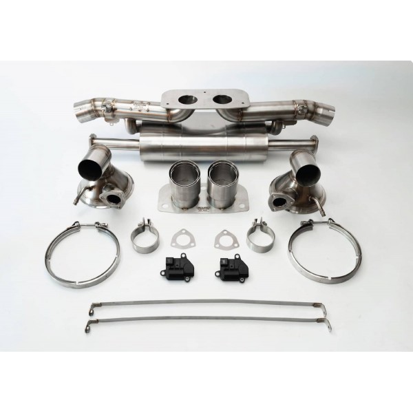 Silencieux d'échappement inox à valves TECHART pour PORSCHE 992 GT3 + RS + Touring (2021+)