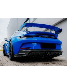 Silencieux d'échappement inox à valves TECHART pour PORSCHE 992 GT3 + RS + Touring (2021+)