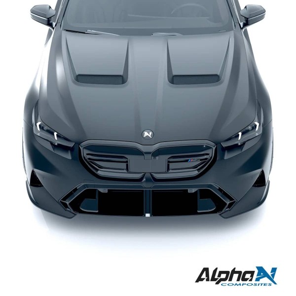 Extensions de spoiler avant carbone ALPHA-N pour BMW M5 G90 G99