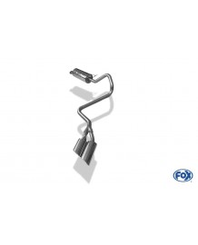 Echappement inox FOX pour FORD Ranger 2.2l Diesel 130/160Ch / 3.2 Diesel 200Ch (10/2016-2019)-Silencieux sortie latérale