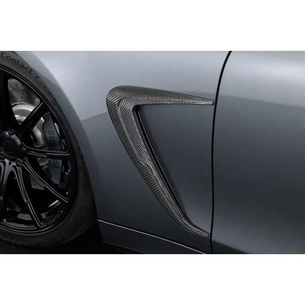 Inserts d'ailes avant calandre Carbone BRABUS pour Mercedes AMG GT63 C192 (2024+)