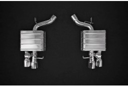 Silencieux d'échappement inox à valves CAPRISTO pour BMW 650i V8 F12 F13 (2011-2019)