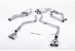 Ligne d'échappement Cat-Back MILLTEK pour AUDI S4 & S5 Sportback B8 3,0 TFSI V6 (2009-2012)(Race)