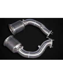 Downpipe + Catalyseurs Sport 250 CPSI / Suppression Fap CAPRISTO pour PORSCHE Cayenne Turbo GTS V8 E3 9YA (2017-2023)