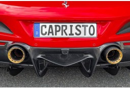 Embouts d'échappement Carbone/Or CAPRISTO pour FERRARI F8