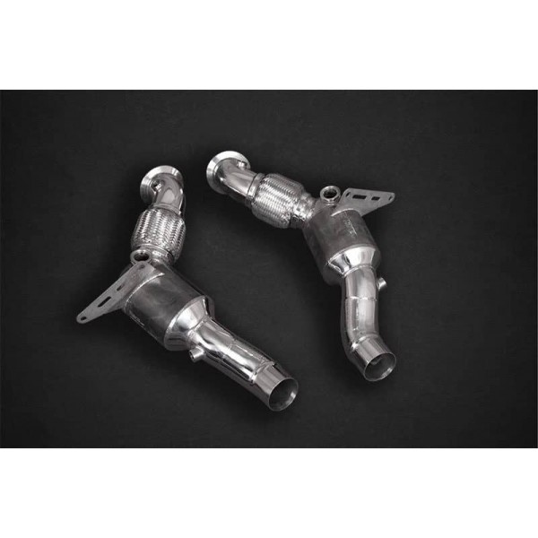 Catalyseurs sport inox CAPRISTO pour FERRARI F8