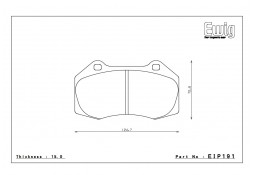 Plaquettes de freins Avant ENDLESS ME20 pour ALFA ROMEO 4C (2015-2020)