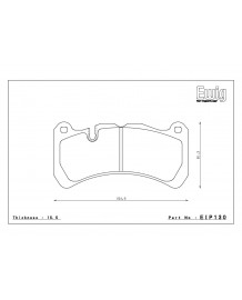 Plaquettes de freins Avant ENDLESS MX87 pour ALFA ROMEO Giulia Quadrifoglio (2016+)