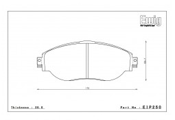 Plaquettes de freins Avant ENDLESS ME20 pour AUDI S3 8V (2013-2020)