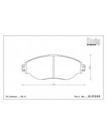 Plaquettes de freins Avant ENDLESS ME20 pour AUDI S3 8V (2013-2020)