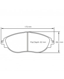 Plaquettes de freins Avant PAGID RSL29 pour AUDI S3 8V (2013-2020)