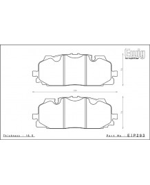 Plaquettes de freins Avant ENDLESS MX87 pour AUDI RS3 8Y