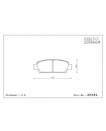 Plaquettes de freins Avant ENDLESS ME20 pour AUDI RS4 B9 / RS5 F5 (2017+)