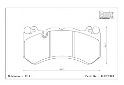 Plaquettes de freins Avant ENDLESS ME20 pour AUDI RS6 C7 / RS7 C7 (2013-2018)