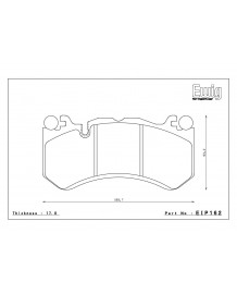 Plaquettes de freins Avant ENDLESS ME20 pour AUDI RS6 C7 / RS7 C7 (2013-2018)