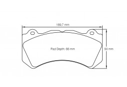 Plaquettes de freins Avant PAGID RSL29 pour AUDI RS6 C6 (2008-2010)