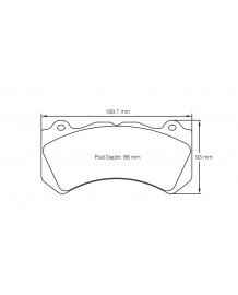 Plaquettes de freins Avant PAGID RSL29 pour AUDI RS6 C6 (2008-2010)