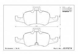 Plaquettes de freins Avant ENDLESS ME20 pour AUDI TTS 8S (2014+)