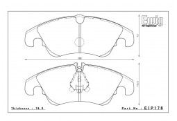 Plaquettes de freins Avant ENDLESS MX87 pour AUDI S5 B8 (2008-2016)