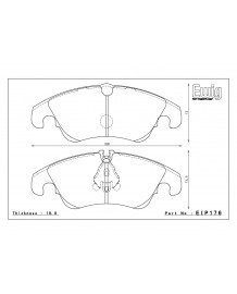 Plaquettes de freins Avant ENDLESS MX87 pour AUDI S5 B8 (2008-2016)