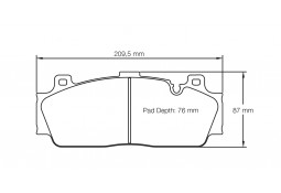 Plaquettes de freins Avant PAGID RSL29 pour BMW M2 COMPETITION F87N