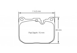 Plaquettes de freins Avant PAGID RSL29 pour BMW M2 F87