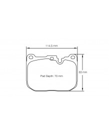 Plaquettes de freins Avant PAGID RSL29 pour BMW M2 F87